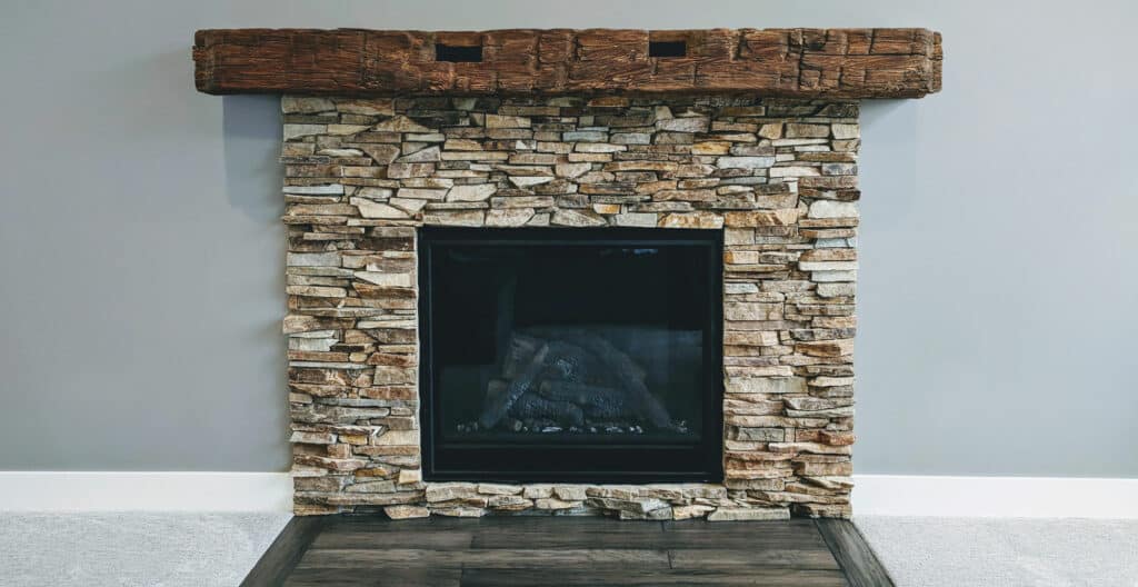 Ledgestone Fireplace