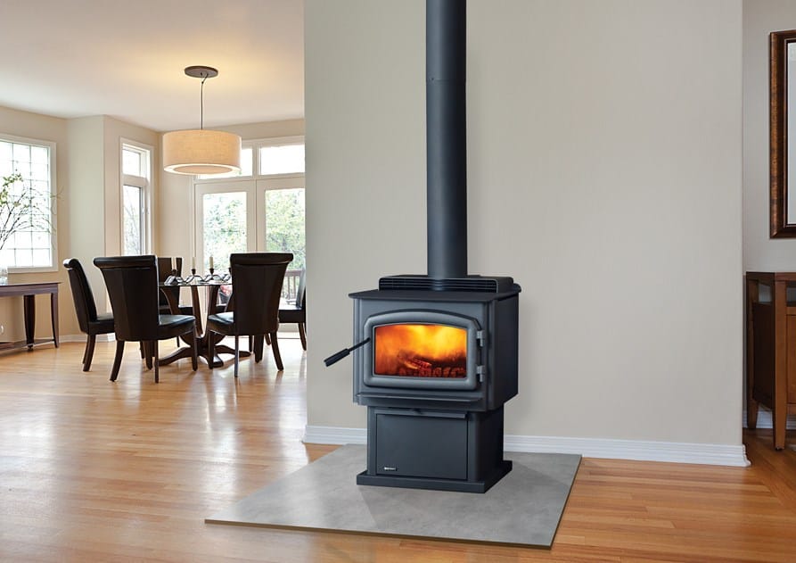 Wood Stove in Room