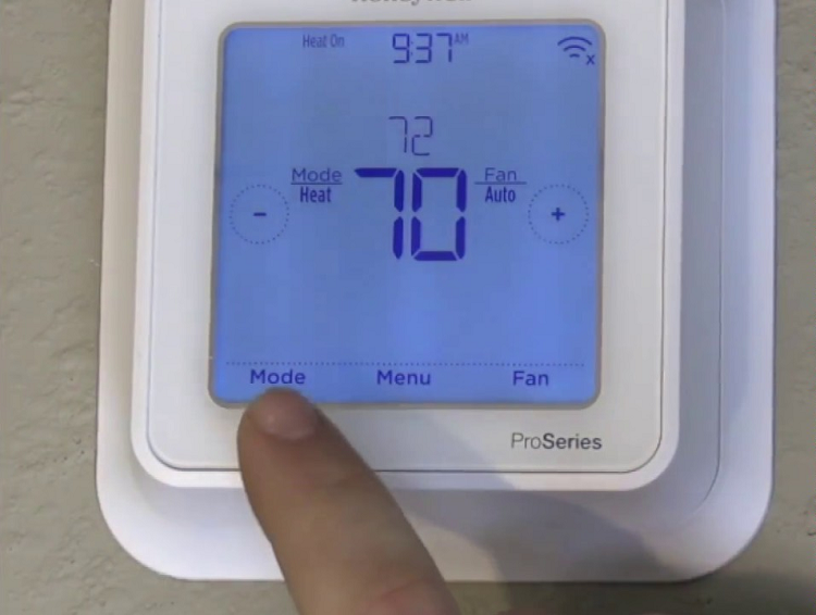 Honeywell T6 Change Mode to Heat or Cool