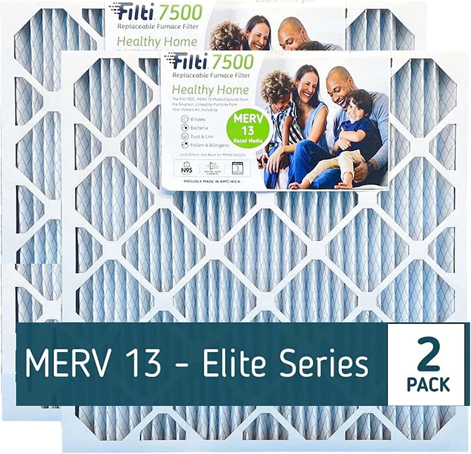 FILTI 7500 Air Filter 20x25x4 MERV 13