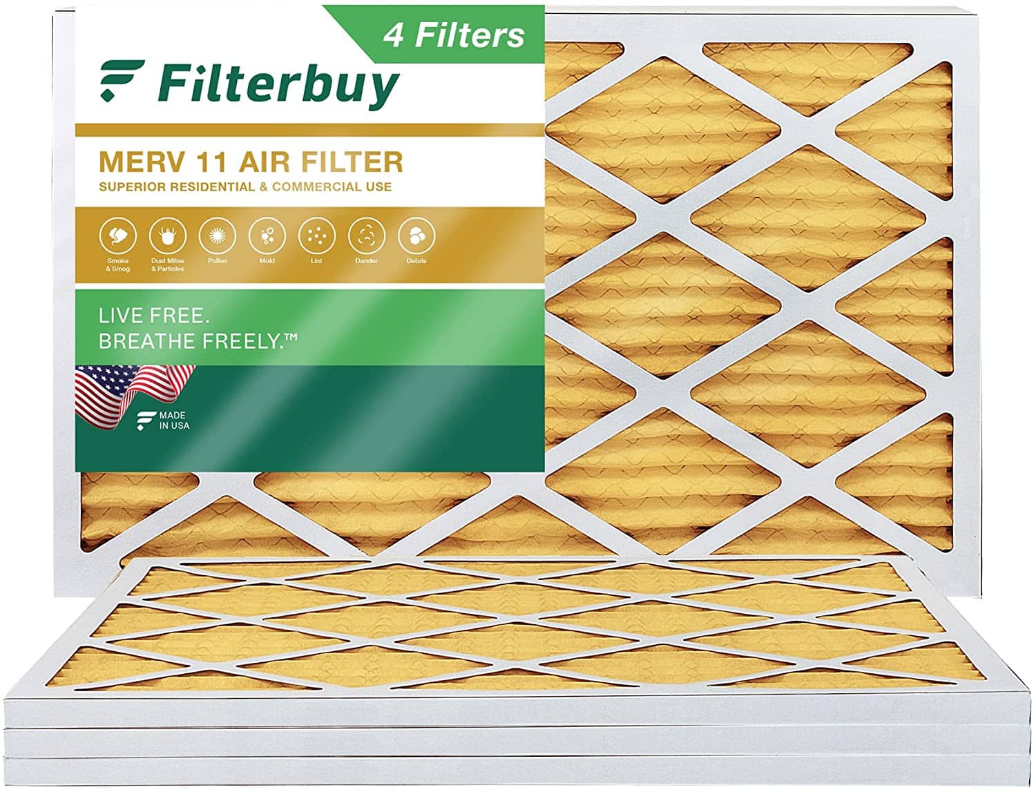 Filterbuy 12x20x1 Air Filter MERV 11