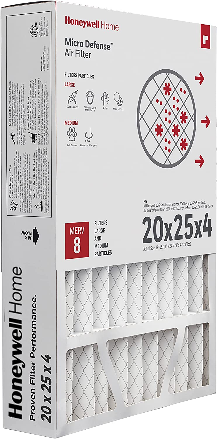 Honeywell Home 20x25x4 MERV 8