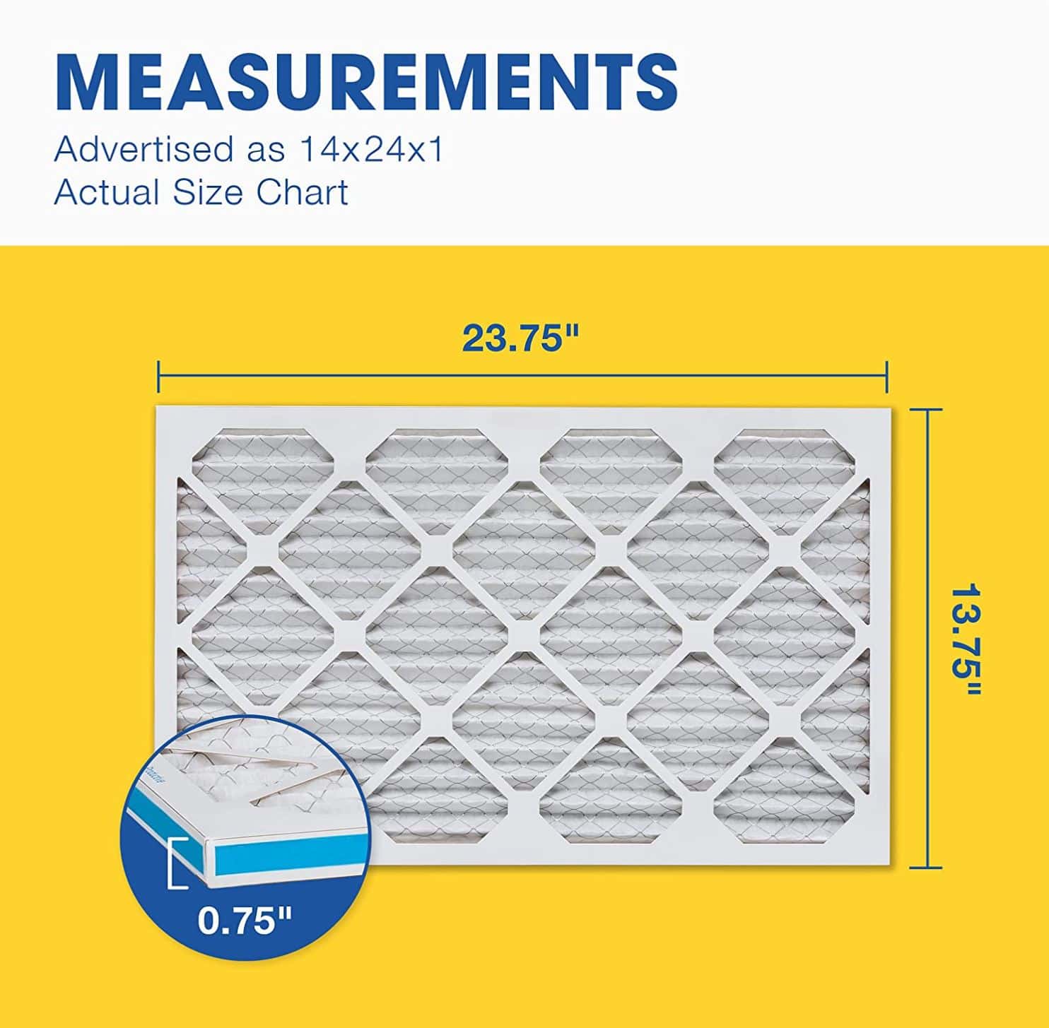 14x24x1 Air Filters Size