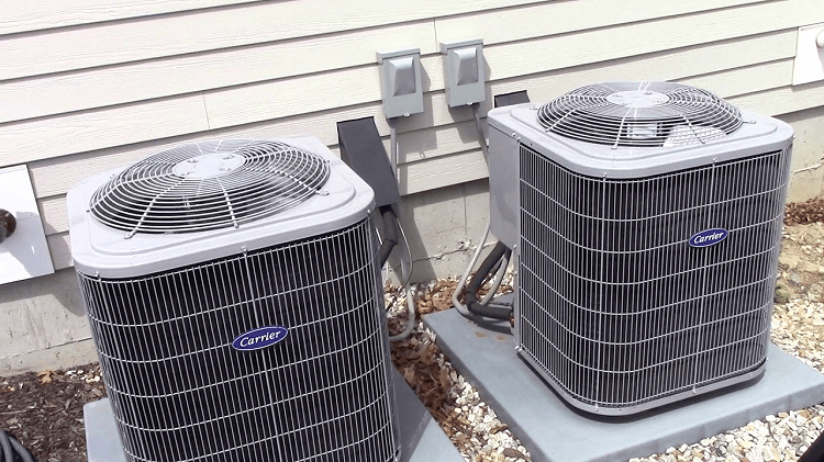 Carrier HVAC System Coverage Range and Outputs