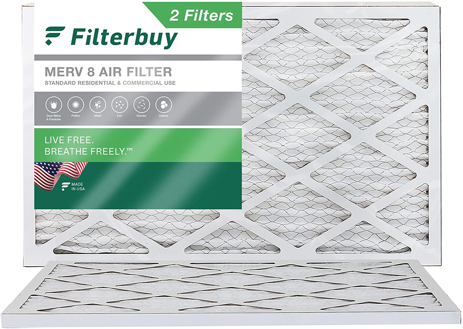 Filterbuy 10x30x1 Air Filter MERV 8