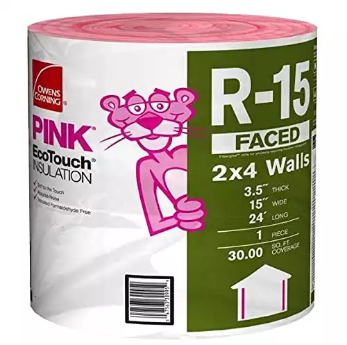 Owens Corning R-15 Pink Kraft Faced Fiberglass Insulation Roll | Amazon